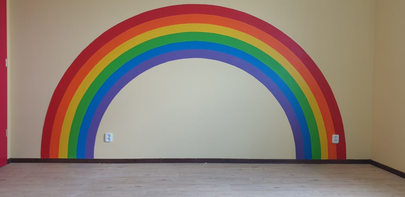 Malování dětského pokoje – průběh práce